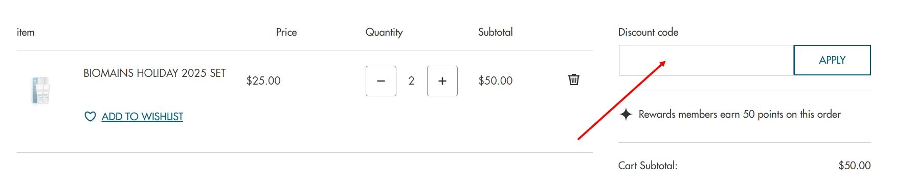 “How to apply a Biotherm promo code”